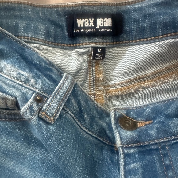 Upcycled Pearl Jam patch denim shorts sz.M - Picture 3 of 4